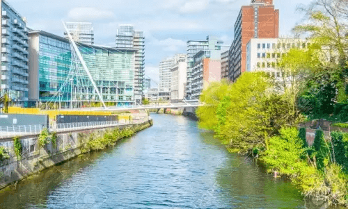 Irwell river in Manchester